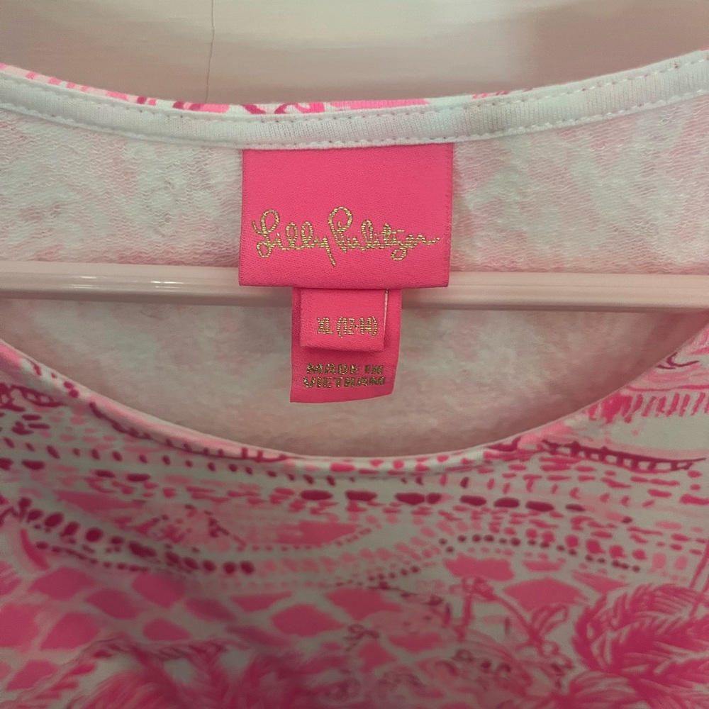 Lilly Pulitzer Pink and White Kids Casual Dress